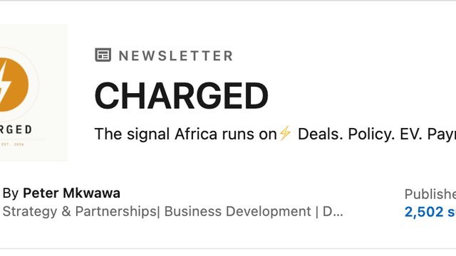 The CHARGED Africa intelligence brief