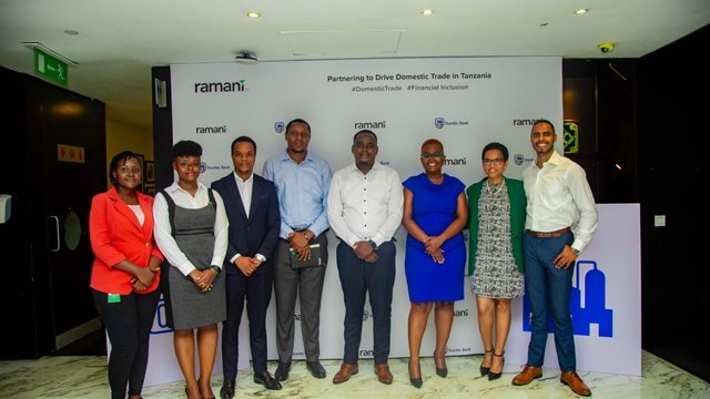 Ramani team at a domestic trade partnership event in Tanzania